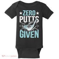 Zero Putts Given Funny Golfing Golf Baby Bodysuit thumb 0