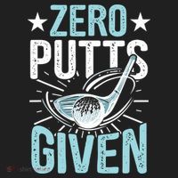 Zero Putts Given Funny Golfing Golf Golf Towel thumb 3