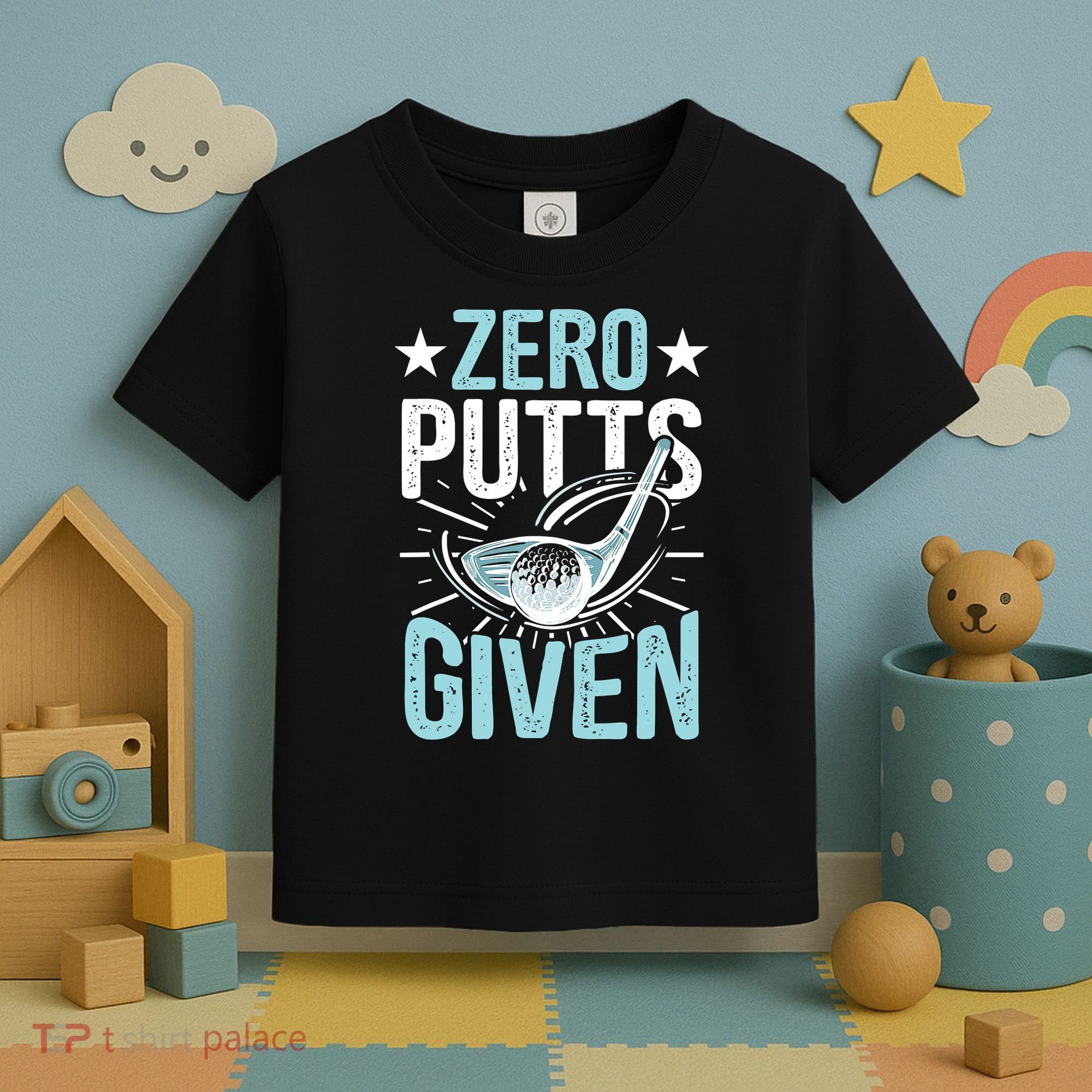 Zero Putts Given Funny Golfing Golf Toddler T-Shirt