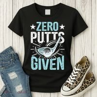 Zero Putts Given Funny Golfing Golf Women's T-Shirt thumb 3