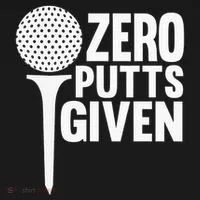 Zero Putts Given Funny Golf Lover Doggie Tank thumb 4