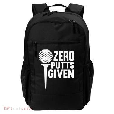 Zero Putts Given Funny Golf Lover Backpack
