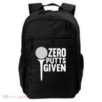 Zero Putts Given Funny Golf Lover Backpack thumb 0