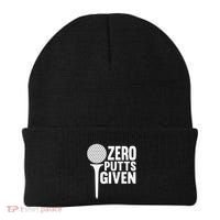 Zero Putts Given Funny Golf Lover Beanie thumb 0