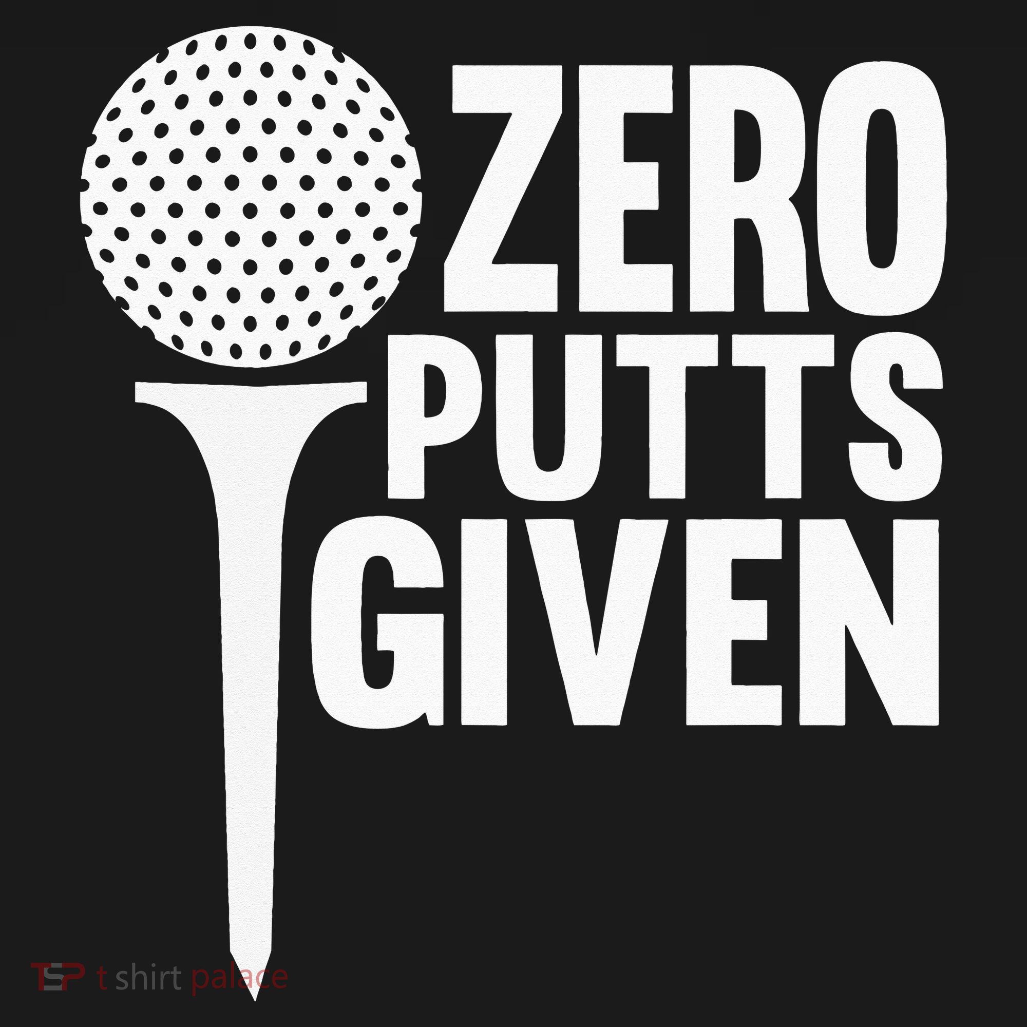 Zero Putts Given Funny Golf Lover Polo