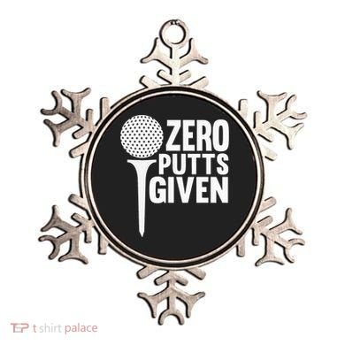 Zero Putts Given Funny Golf Lover Ornament