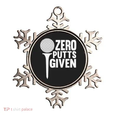 Zero Putts Given Funny Golf Lover Ornament