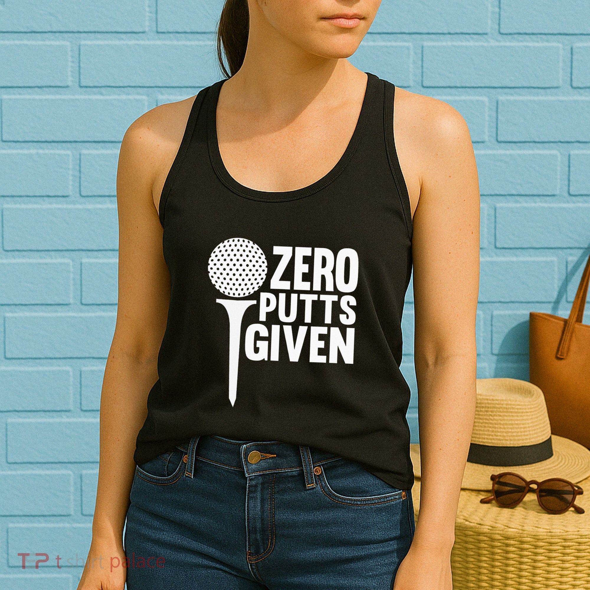 Zero Putts Given Funny Golf Lover Women's Tank Top