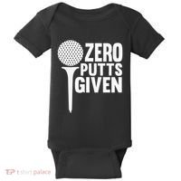 Zero Putts Given Funny Golf Lover Baby Bodysuit thumb 0