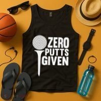 Zero Putts Given Funny Golf Lover Tank Top thumb 4