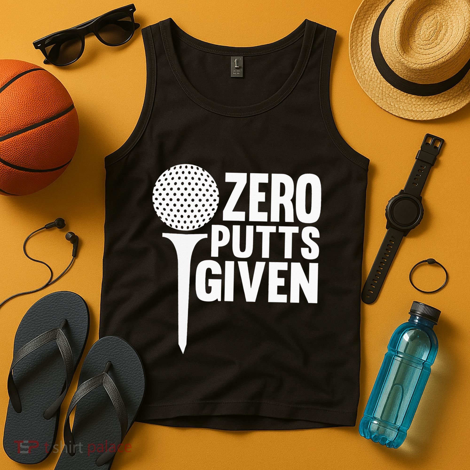 Zero Putts Given Funny Golf Lover Tank Top