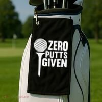 Zero Putts Given Funny Golf Lover Golf Towel thumb 2