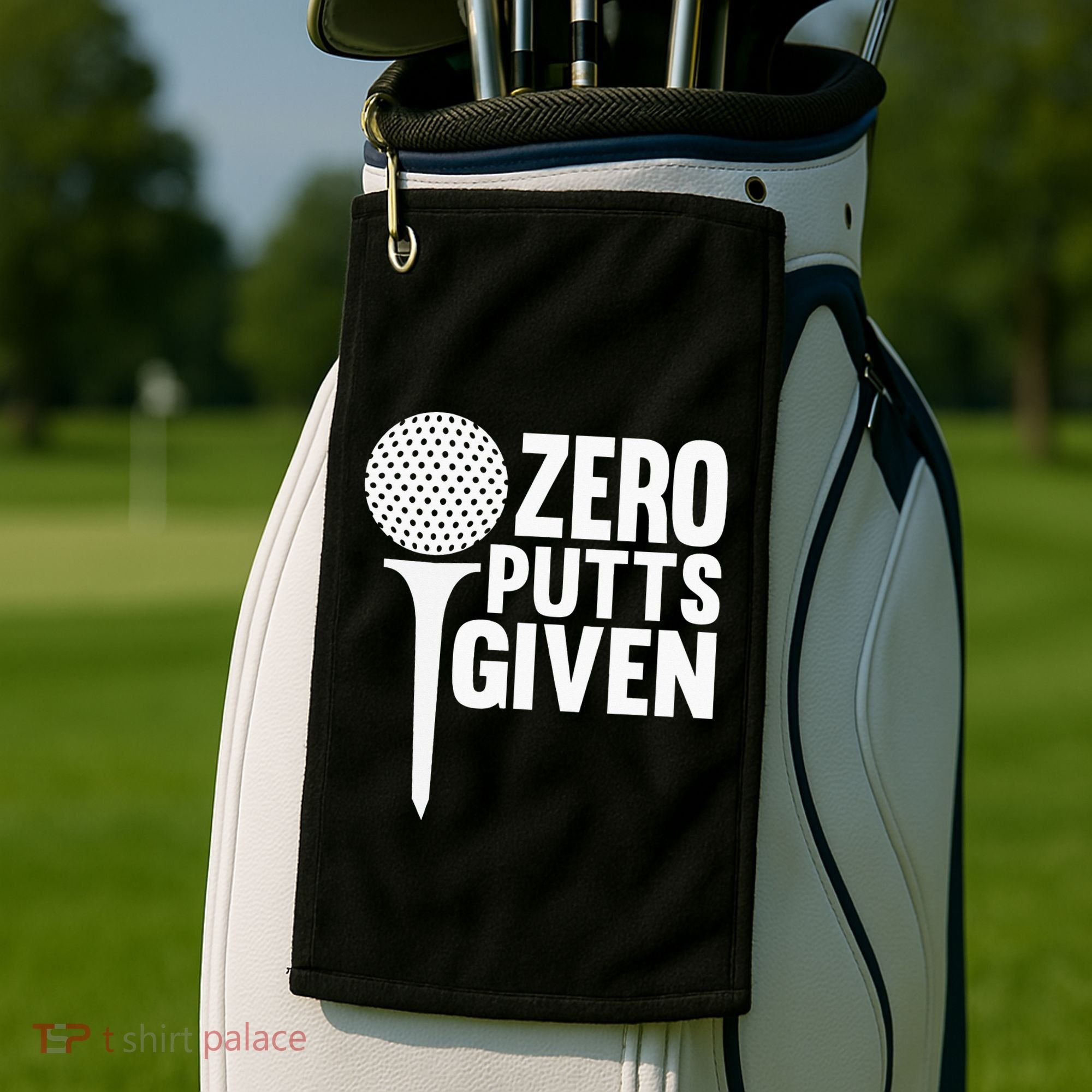 Zero Putts Given Funny Golf Lover Golf Towel