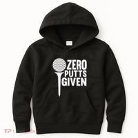 Zero Putts Given Funny Golf Lover Kids Hoodie thumb 0