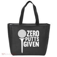 Zero Putts Given Funny Golf Lover Tote Bag thumb 0