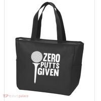 Zero Putts Given Funny Golf Lover Tote Bag thumb 3