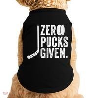 Zero Pucks Given Funny Distressed Hockey Cool Gift Doggie Tank thumb 0
