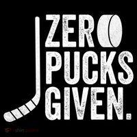 Zero Pucks Given Funny Distressed Hockey Cool Gift Bucket Hat thumb 4