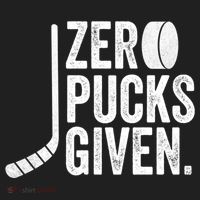Zero Pucks Given Funny Distressed Hockey Cool Gift Beanie thumb 2