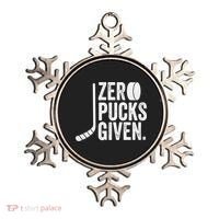 Zero Pucks Given Funny Distressed Hockey Cool Gift Ornament thumb 0