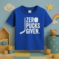 Zero Pucks Given Funny Distressed Hockey Cool Gift Toddler T-Shirt thumb 3