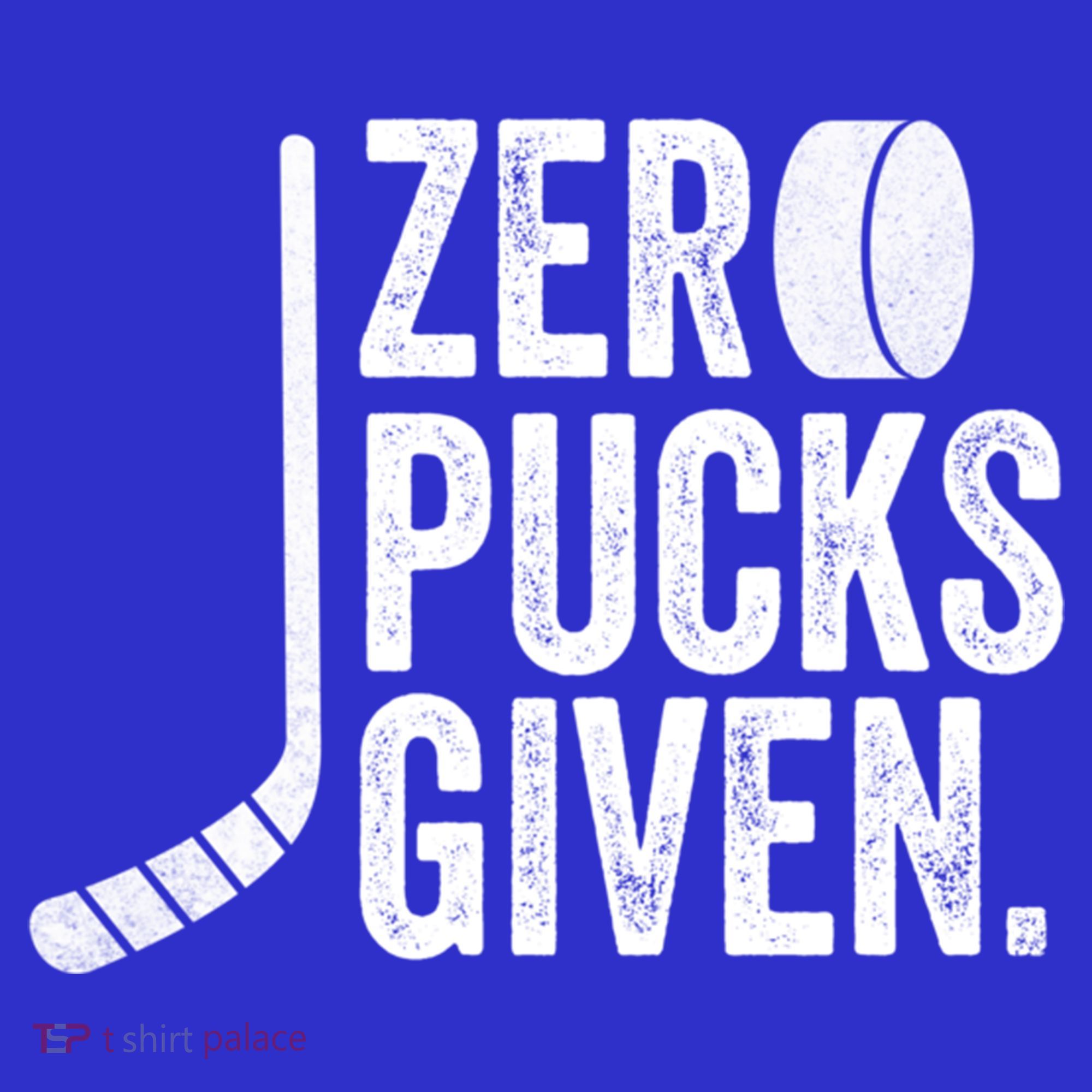 Zero Pucks Given Funny Distressed Hockey Cool Gift Kids Long Sleeve Shirt