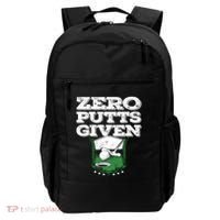 Zero Putts Given Funny Golf Meaningful Gift Backpack thumb 0