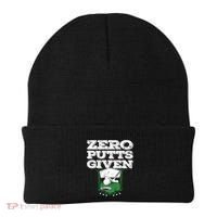 Zero Putts Given Funny Golf Meaningful Gift Beanie thumb 0