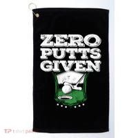 Zero Putts Given Funny Golf Meaningful Gift Golf Towel thumb 0