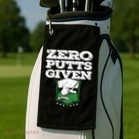 Zero Putts Given Funny Golf Meaningful Gift Golf Towel thumb 2