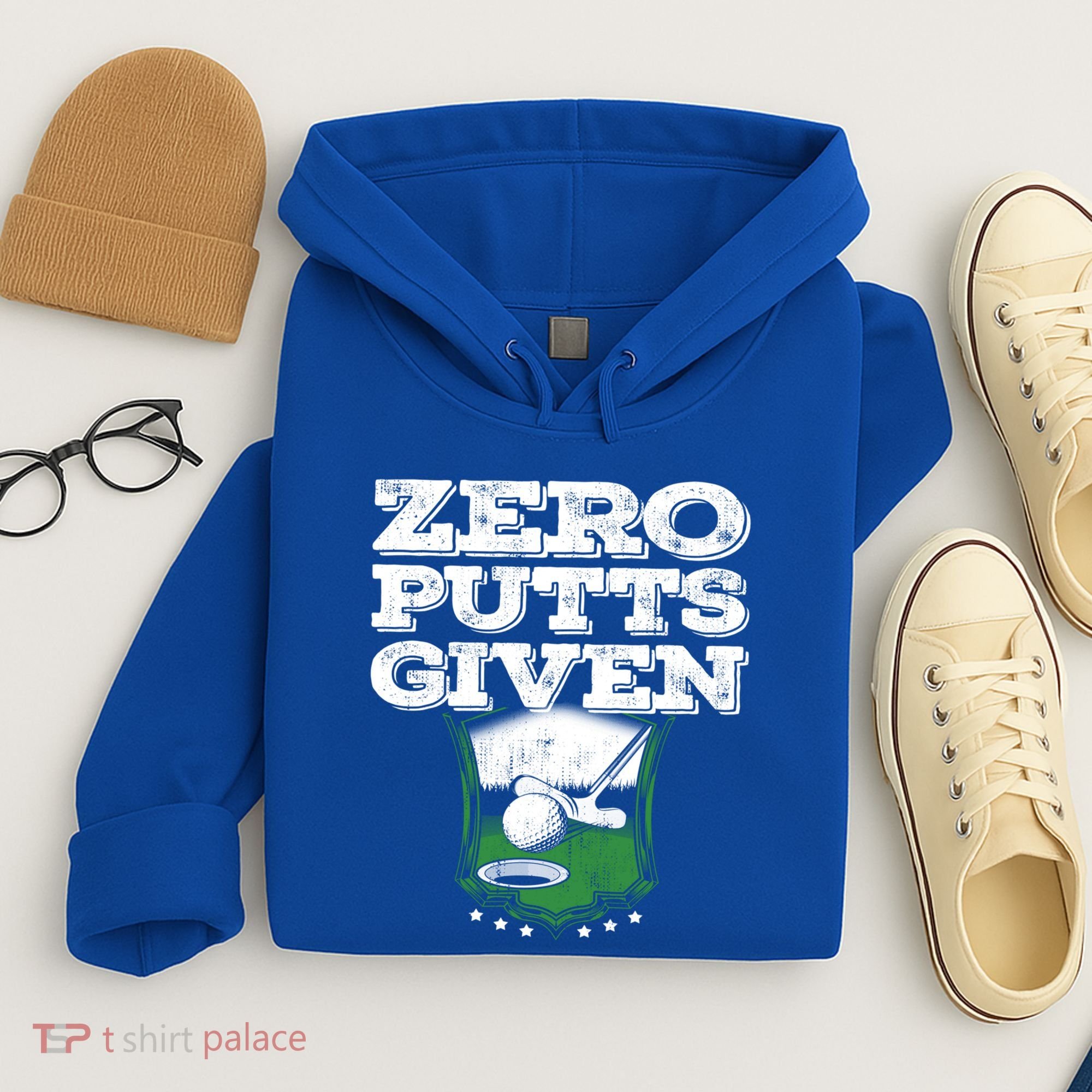 Zero Putts Given Funny Golf Meaningful Gift Hoodie