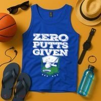 Zero Putts Given Funny Golf Meaningful Gift Tank Top thumb 4