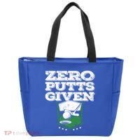 Zero Putts Given Funny Golf Meaningful Gift Tote Bag thumb 0