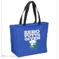 Zero Putts Given Funny Golf Meaningful Gift Tote Bag thumb 2