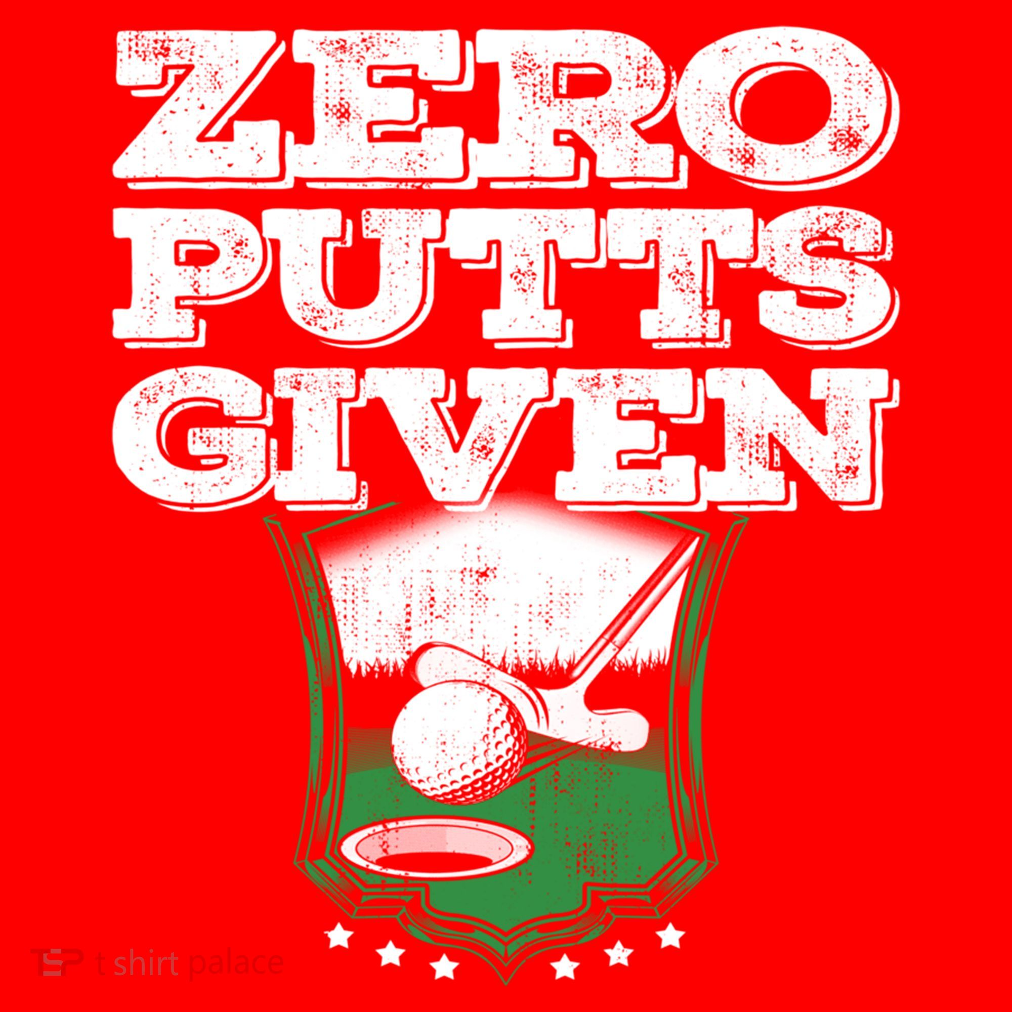 Zero Putts Given Funny Golf Meaningful Gift Santa Hat