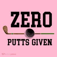 Zero Putts Given Golfer Golf Player Jokes Funny Golf Great Gift Coaster thumb 2