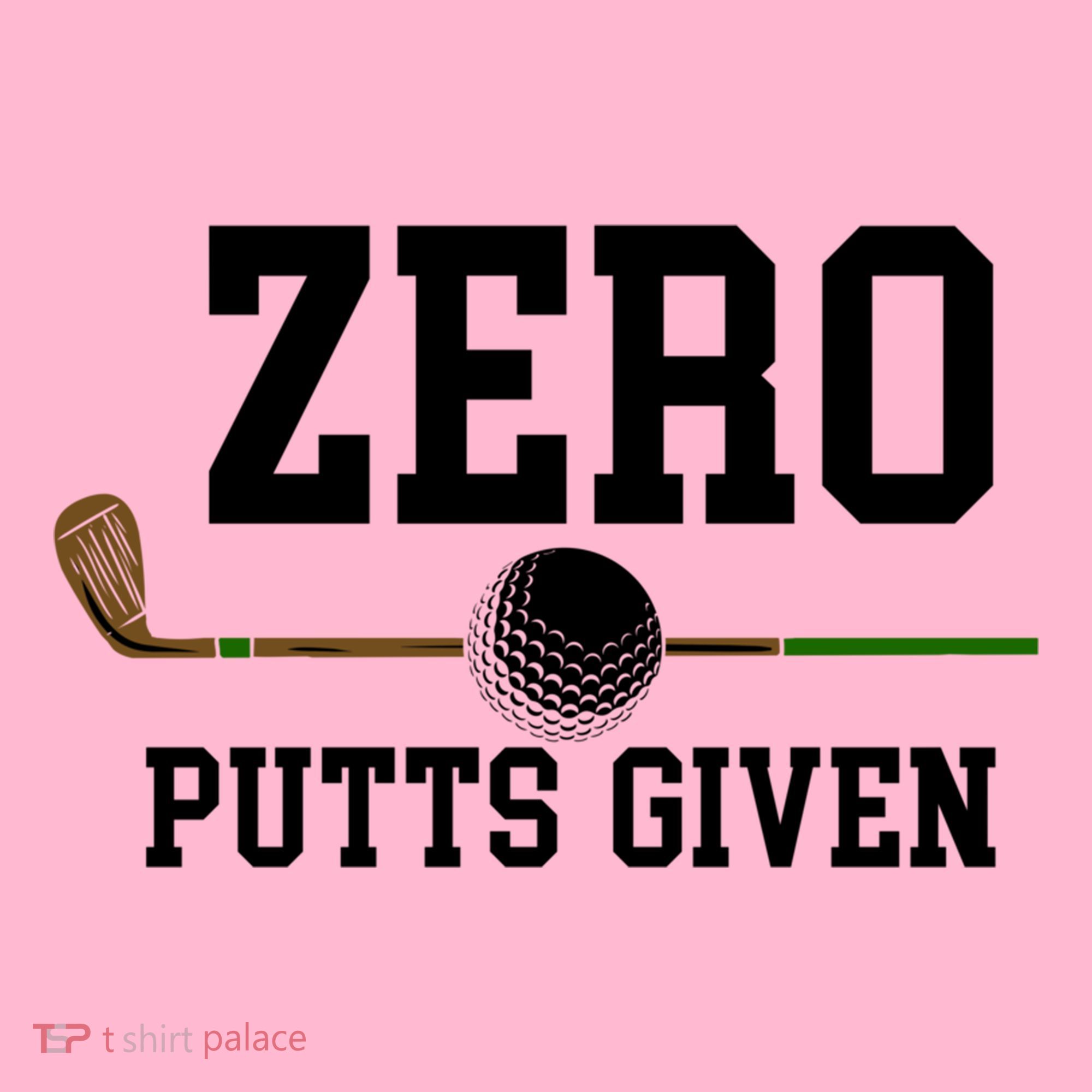 Zero Putts Given Golfer Golf Player Jokes Funny Golf Great Gift Coaster