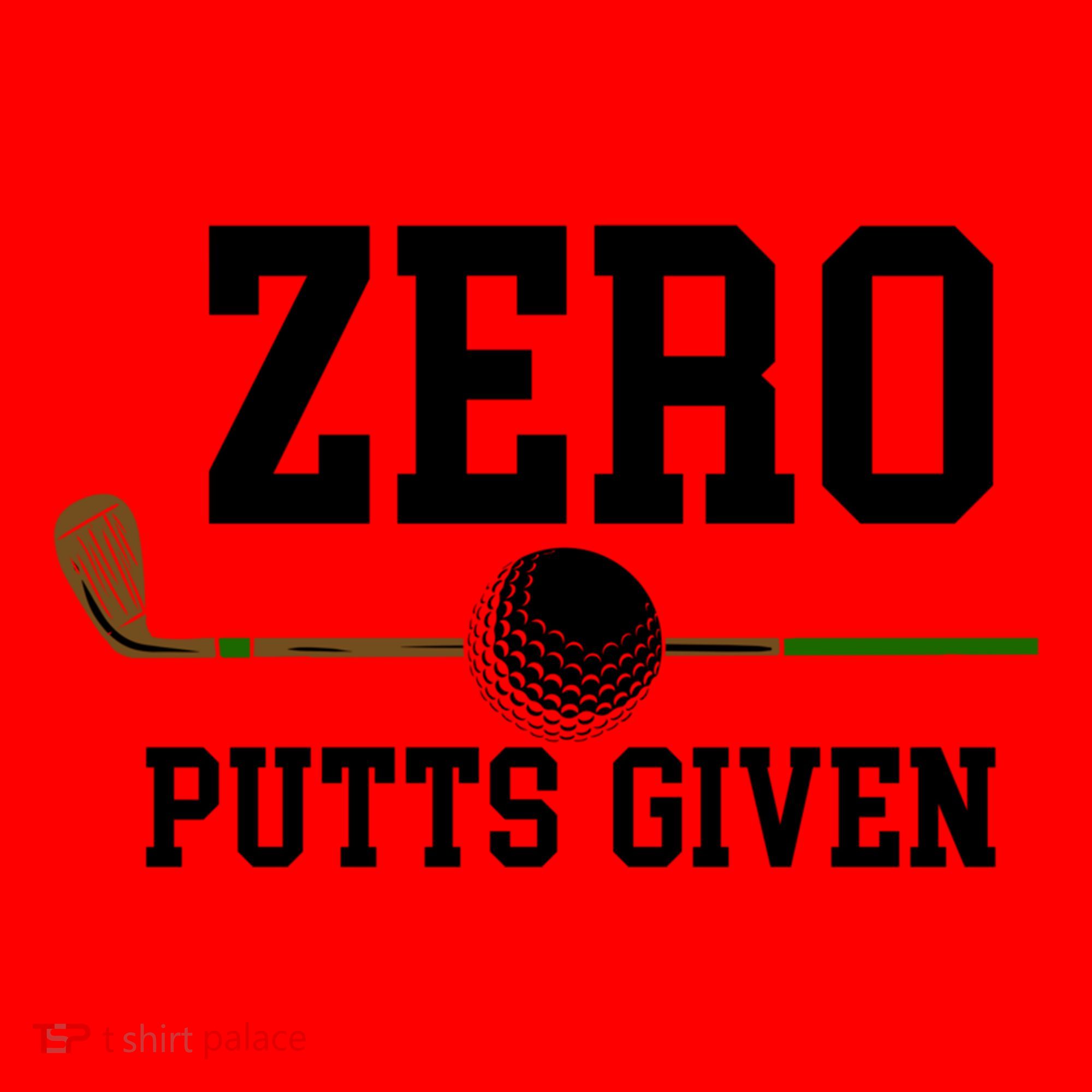 Zero Putts Given Golfer Golf Player Jokes Funny Golf Great Gift Santa Hat