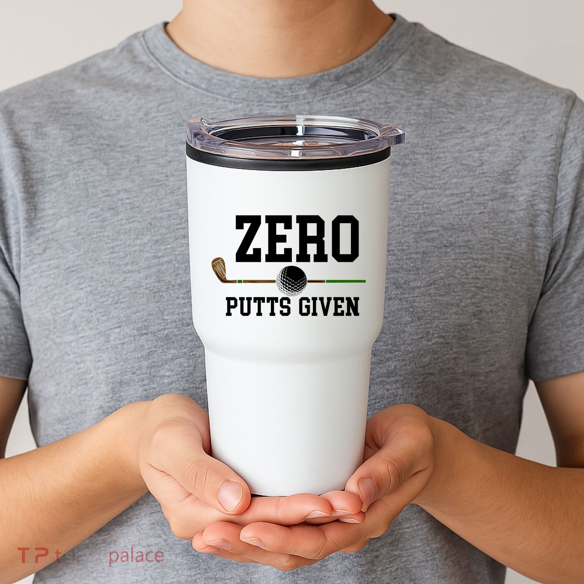 Zero Putts Given Golfer Golf Player Jokes Funny Golf Great Gift Tumbler