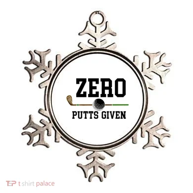 Zero Putts Given Golfer Golf Player Jokes Funny Golf Great Gift Ornament