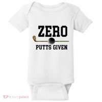 Zero Putts Given Golfer Golf Player Jokes Funny Golf Great Gift Baby Bodysuit thumb 0