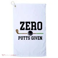 Zero Putts Given Golfer Golf Player Jokes Funny Golf Great Gift Golf Towel thumb 0