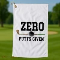 Zero Putts Given Golfer Golf Player Jokes Funny Golf Great Gift Golf Towel thumb 1