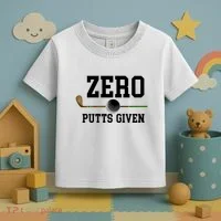 Zero Putts Given Golfer Golf Player Jokes Funny Golf Great Gift Toddler T-Shirt thumb 3