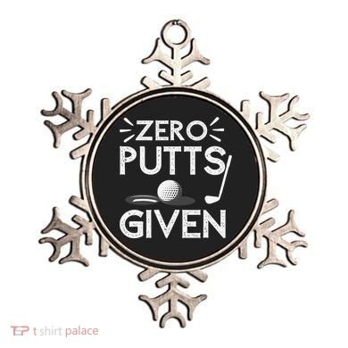 Zero Putts Given Golf Funny Golfer Golf Player Golfing Dad Ornament