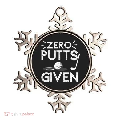 Zero Putts Given Golf Funny Golfer Golf Player Golfing Dad Ornament