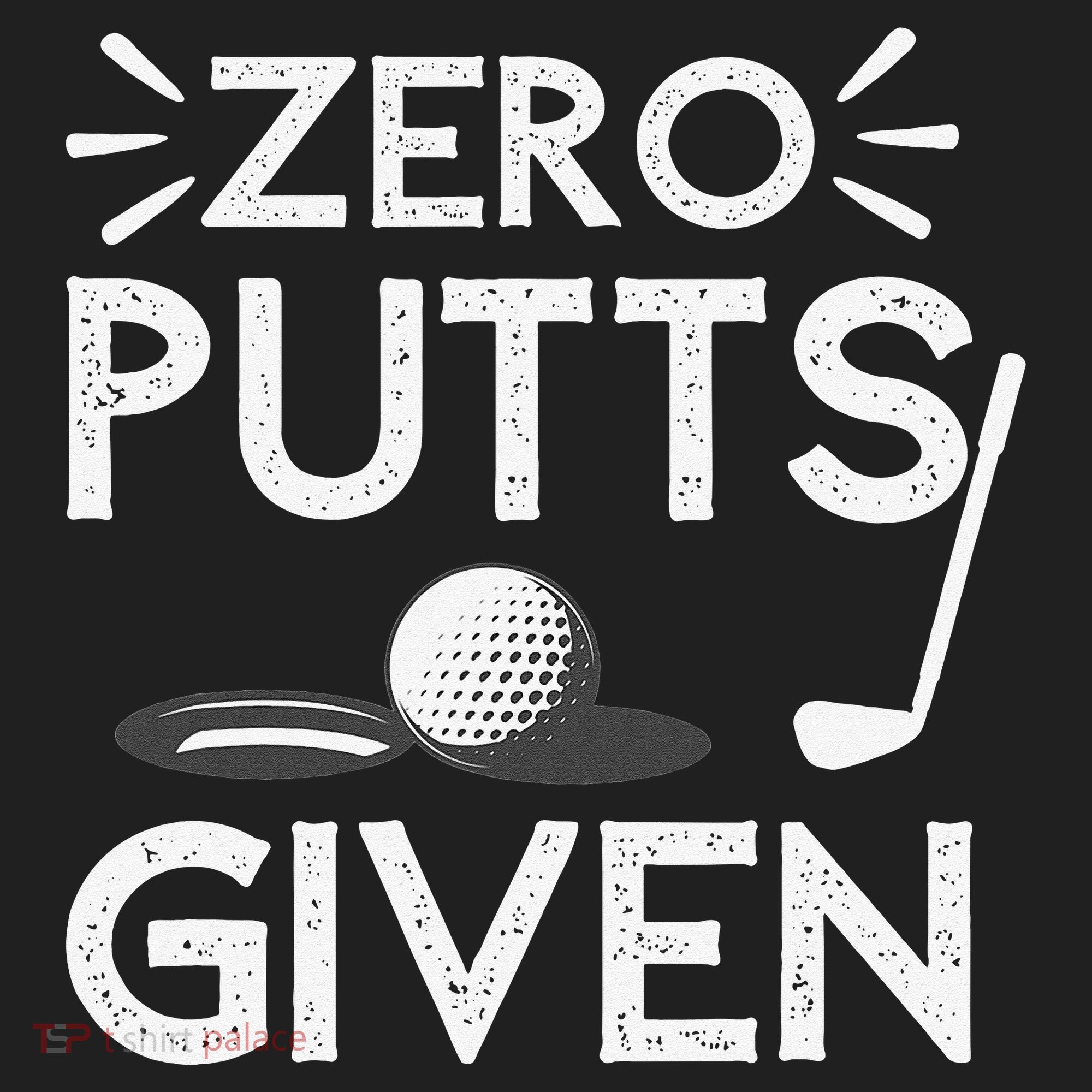 Zero Putts Given Golf Funny Golfer Golf Player Golfing Dad Hat