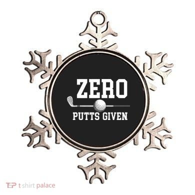 Zero Putts Given Golfer Golf Player Jokes Funny Golf Ornament