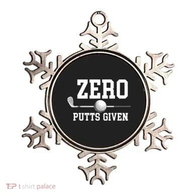 Zero Putts Given Golfer Golf Player Jokes Funny Golf Ornament