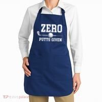 Zero Putts Given Golfer Golf Player Jokes Funny Golf Apron thumb 2